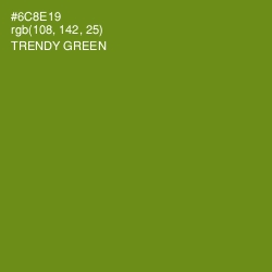 #6C8E19 - Trendy Green Color Image
